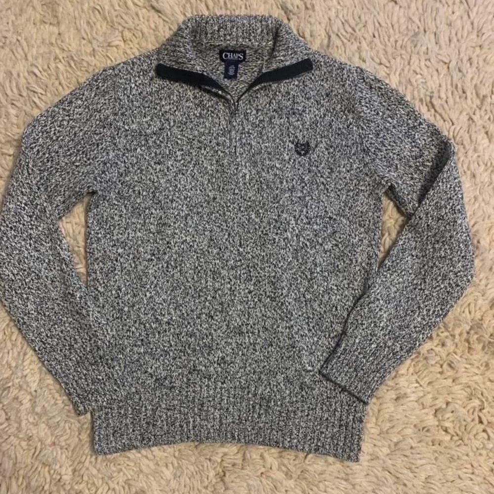 CHAPS 1/4 zip sweater size youth large